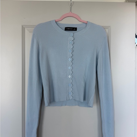 Lioness Light Blue Ribbed Sweater - Picture 2 of 3